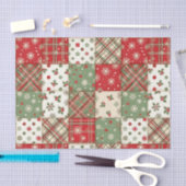 Vintage Christmas Patchwork Tissuepapier (Craft)