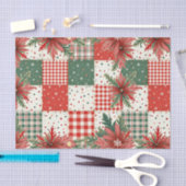 Vintage Christmas Patchwork Tissuepapier (Craft)
