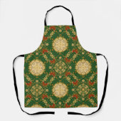 Vintage Christmas Pattern - Apron Schort (Voorkant)