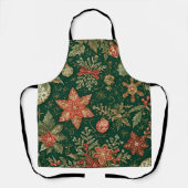Vintage Christmas Pattern - Apron Schort (Voorkant)