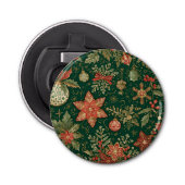 Vintage Christmas Pattern - Bottle Opener (Voorkant)