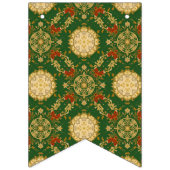 Vintage Christmas Pattern - Flags with String  Vlaggetjes (Tweede vlag)