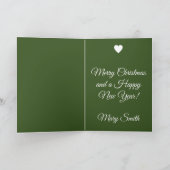 Vintage Christmas Pattern - Folded Greeting Card Kaart (Binnen)