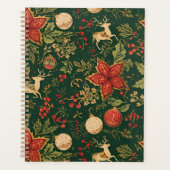 Vintage Christmas Pattern - Planner (Voorkant)