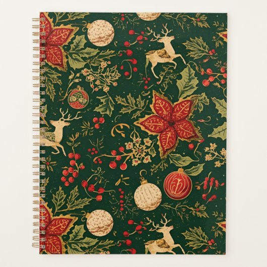 Vintage Christmas Pattern - Planner (Voorkant)