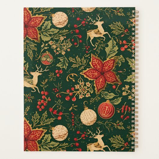 Vintage Christmas Pattern - Planner (Achterkant)