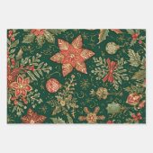 Vintage Christmas Pattern - Wrapping Paper Sheets (Voorkant 2)