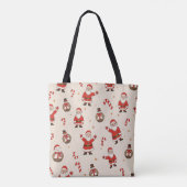 Vintage Christmas Patterns Tas (Achterkant)