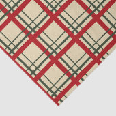Vintage Christmas Plaid Tartan Design Tissuepapier (Detail)