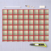 Vintage Christmas Plaid Tartan Design Tissuepapier (Craft)