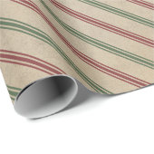 Vintage Christmas Plaid Wrapping Paper Cadeaupapier (Rol Hoek)