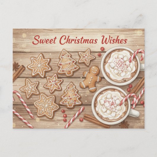 Vintage Christmas Postcard Briefkaart (Voorkant)