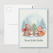 Vintage Christmas Postcard Briefkaart (Voorkant / Achterkant)