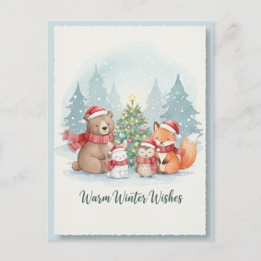 Vintage Christmas Postcard Briefkaart (Voorkant)