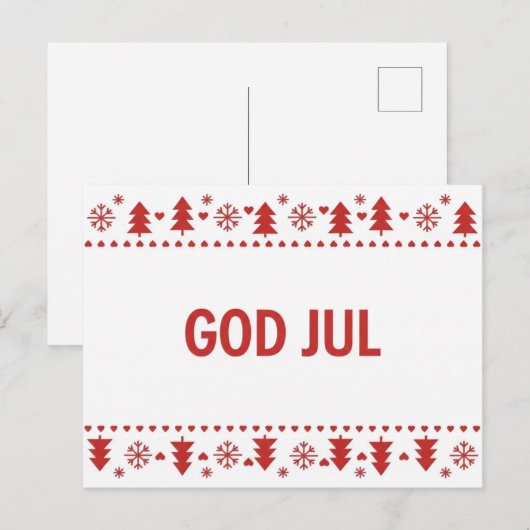 Vintage Christmas Postcard Briefkaart (Voorkant / Achterkant)