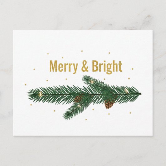 Vintage Christmas Postcard Briefkaart (Voorkant)