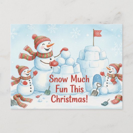 Vintage Christmas Postcard Briefkaart (Voorkant)