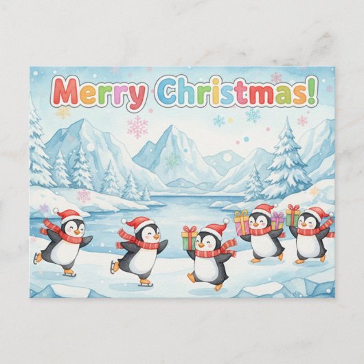 Vintage Christmas Postcard Briefkaart (Voorkant)