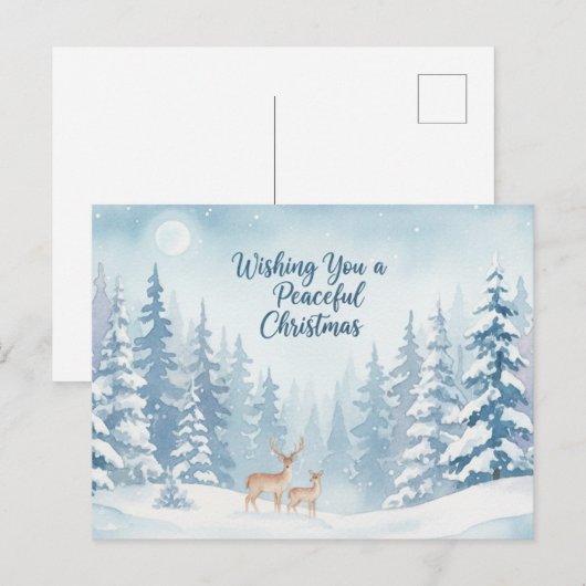 Vintage Christmas Postcard Briefkaart (Voorkant / Achterkant)