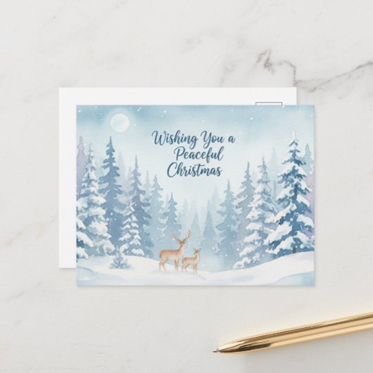 Vintage Christmas Postcard Briefkaart (Voorkant / Achterkant in situ)