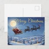 Vintage Christmas Postcard Briefkaart (Voorkant / Achterkant)