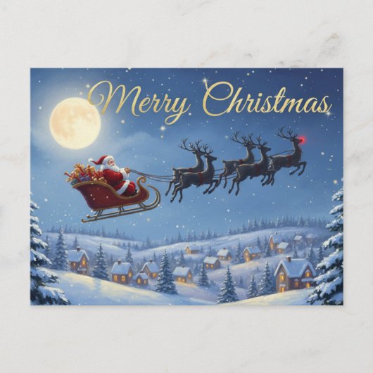 Vintage Christmas Postcard Briefkaart (Voorkant)