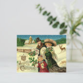 Vintage Christmas postcard Feestdagenkaart (Staand voorkant)