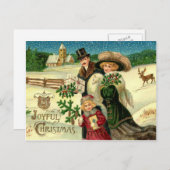 Vintage Christmas postcard Feestdagenkaart (Voorkant / Achterkant)