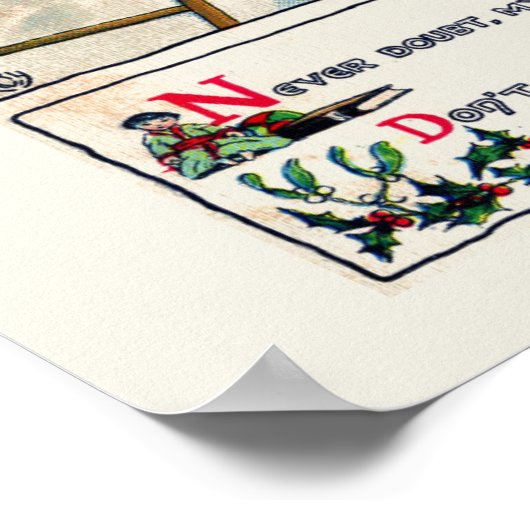 VINTAGE CHRISTMAS-POSTER POSTER (Hoek)