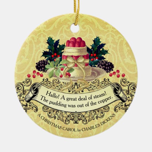 Vintage Christmas pudding eten Kerst ornament (Voorkant)