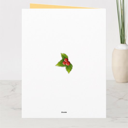 Vintage Christmas Puppy Retro Christmas Kaart (Achterkant)