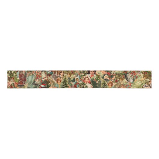Vintage christmas Ribbon Grosgrain Lint (Voorkant)