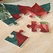 Vintage Christmas Santa Claus Holding Gifts Legpuzzel (Zijkant)