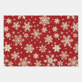 Vintage Christmas Santa Faces On Brick Inpakpapier Vel (Voorkant 2)