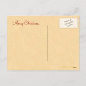 Vintage Christmas Scottie Briefkaart (Achterkant)