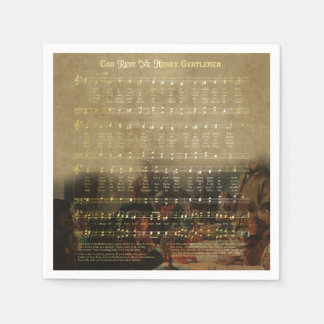 Vintage Christmas Sheet Music Wooden Keepsake Box Servet