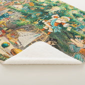 Vintage Christmas Sherpa Blanket Deken (3/4)