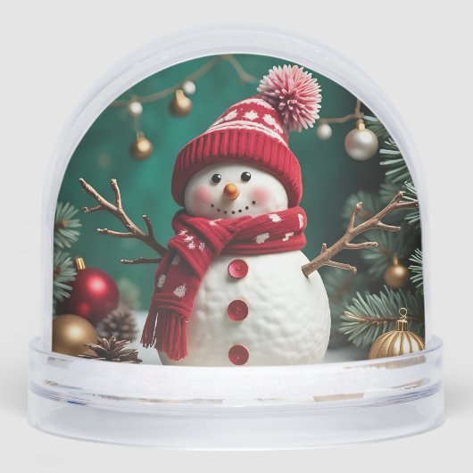 Vintage Christmas - Snow Globe Sneeuwbol (Voorkant)