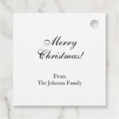 Vintage Christmas Snowman Bedankjes Labels (Achterkant)