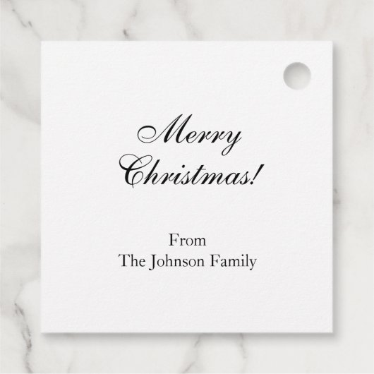 Vintage Christmas Snowman Bedankjes Labels (Achterkant)