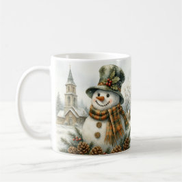Vintage Christmas Snowman Koffiemok