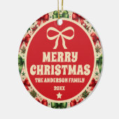 Vintage Christmas Stars and Bows Ornament (Links)