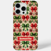 Vintage Christmas Stars en Bows Patroon