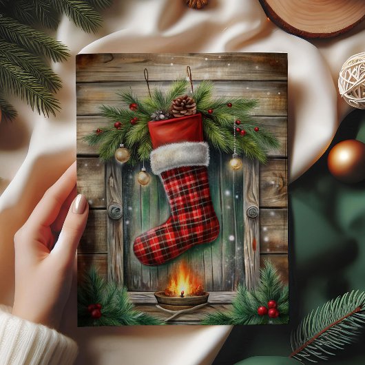 Vintage Christmas stock classic holly tissue paper Tissuepapier