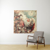 Vintage Christmas Tapestry Wandkleed (In Situ (horizontaal))