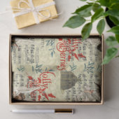 VINTAGE CHRISTMAS TISSUE PAPIER (Geschenk)