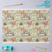 VINTAGE CHRISTMAS TISSUE PAPIER (Craft)