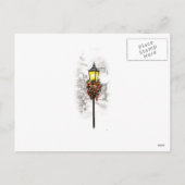 Vintage Christmas Town Briefkaart (Achterkant)