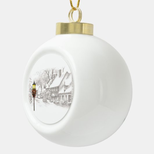 Vintage Christmas Town Ornament (Rechts)