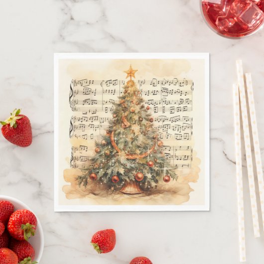 Vintage Christmas Tree & Holiday Music Servet (Insitu)